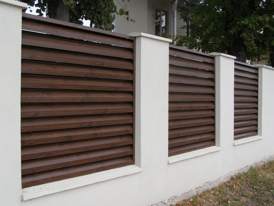 Секционный забор жалюзи ФС стандарт