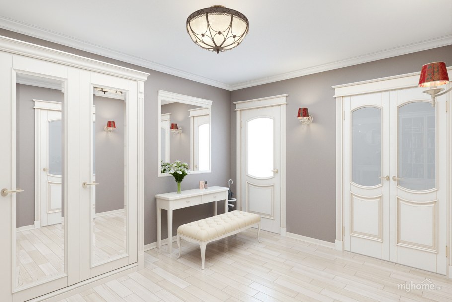 Серая прихожая
