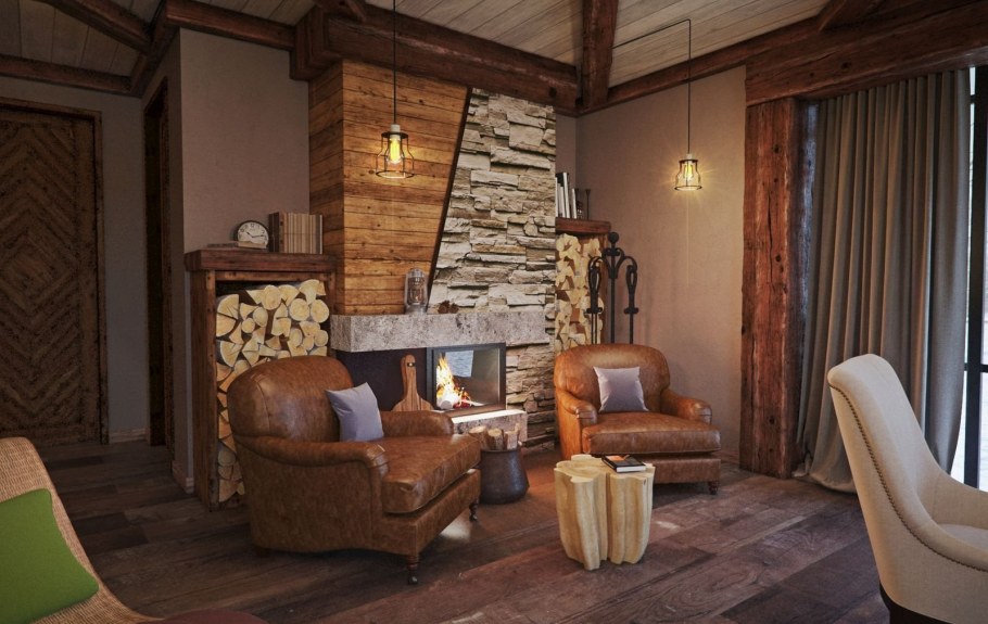 Спальня рустик Шале