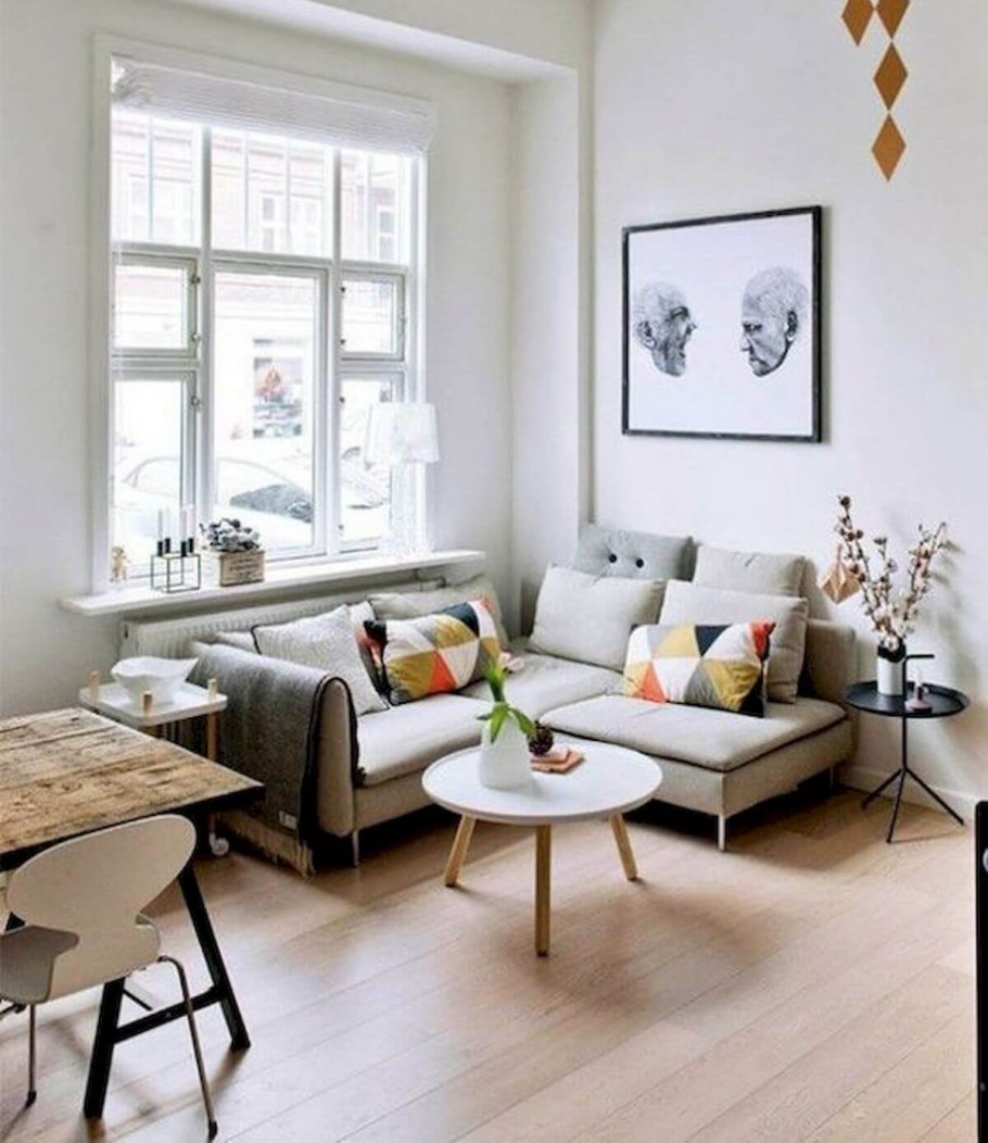 Гостиная с угловым диваном