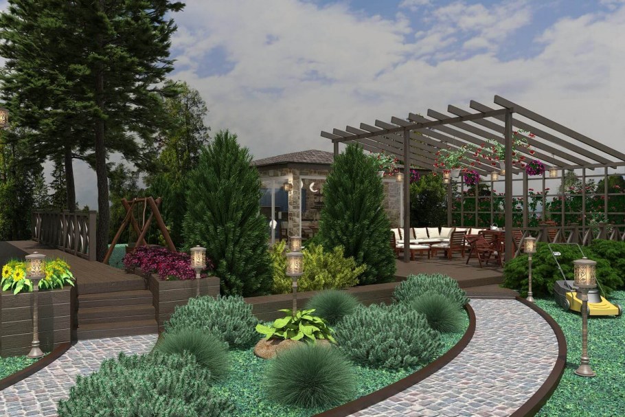 Дизайн участка 5 соток