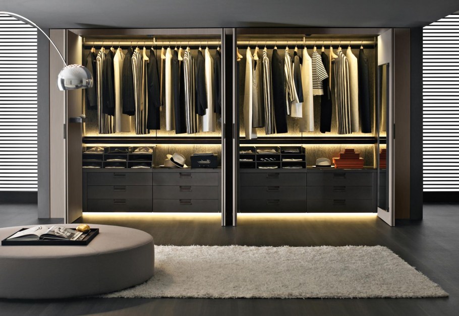 Дизайнерские гардеробные