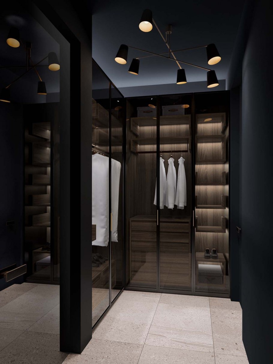 Темная гардеробная