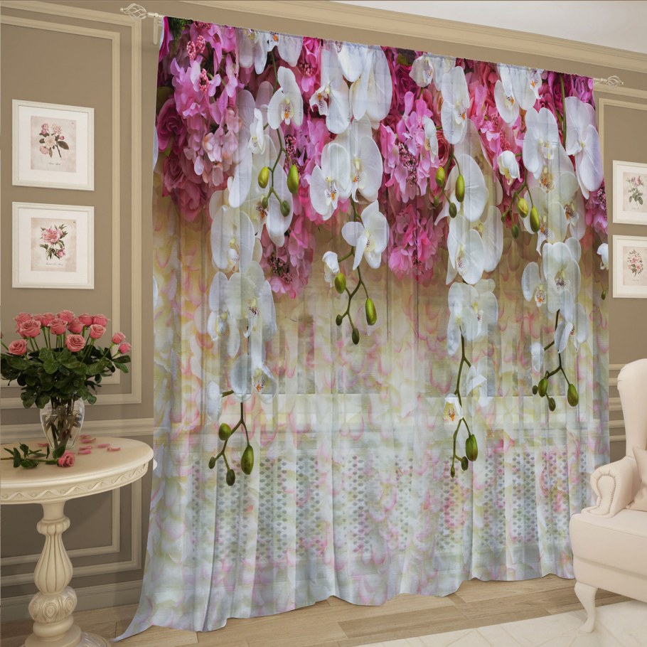 Леомакс шторы Цветочная композиция