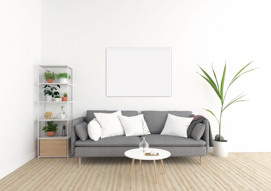 Интерьер на белом фоне