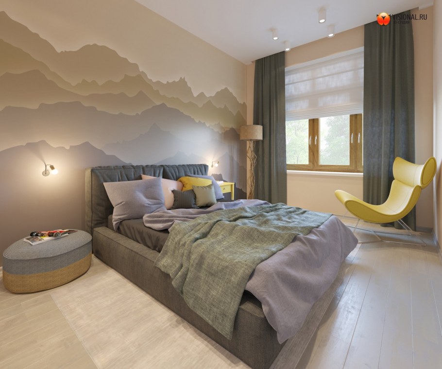 Спальня в экологическом стиле