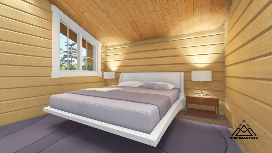 Прихожая в доме из клееного бруса