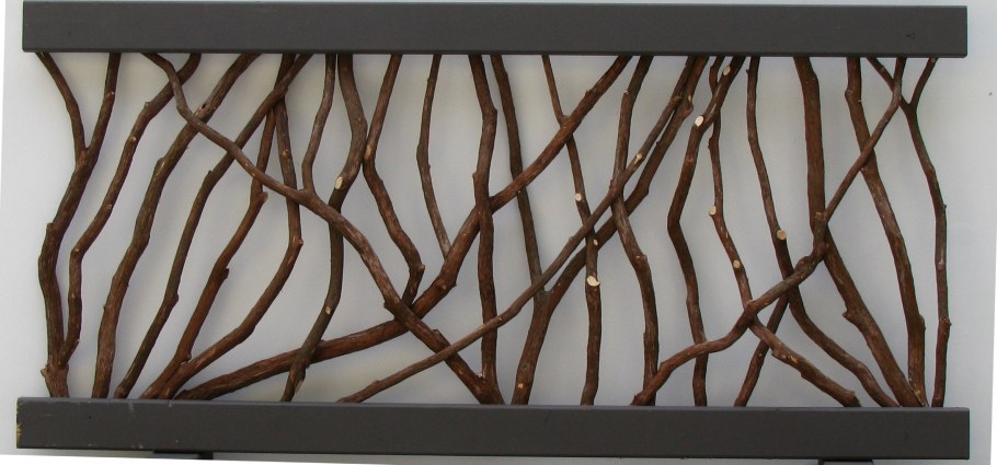 Панно из прутьев на стену