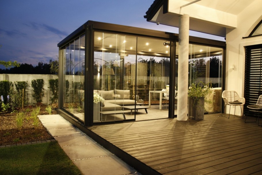 Палаццо остекление террасы