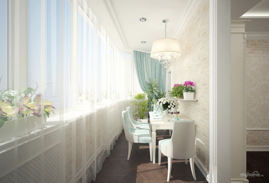 Балкон в стиле Неоклассика