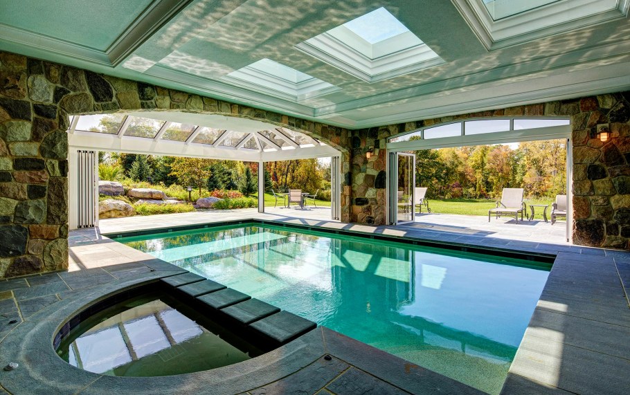 Отделка бассейна в частном доме