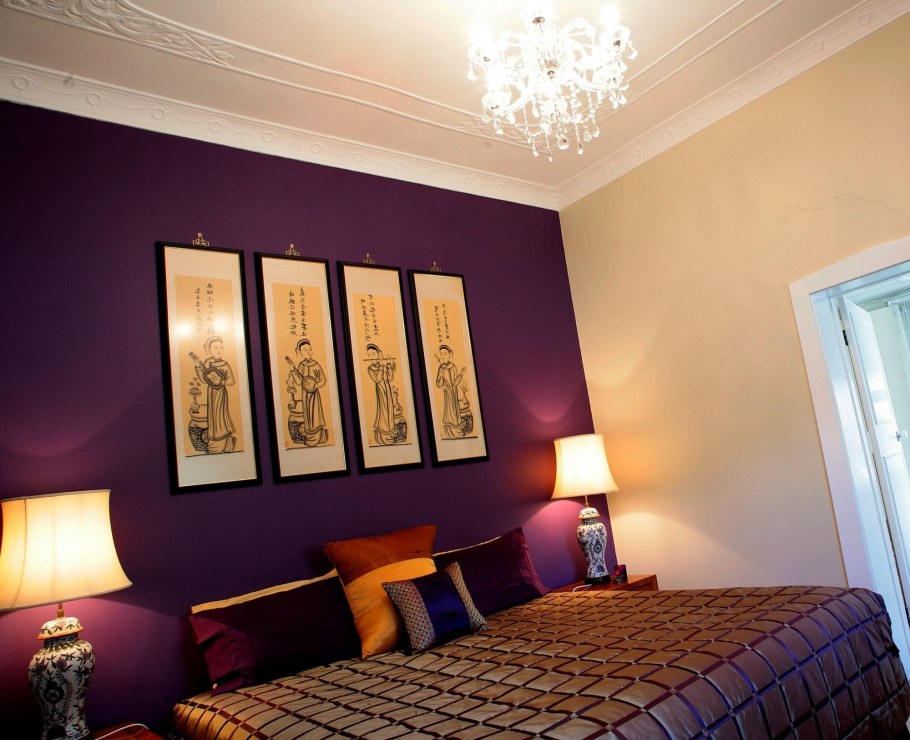 Покраска стен в спальне