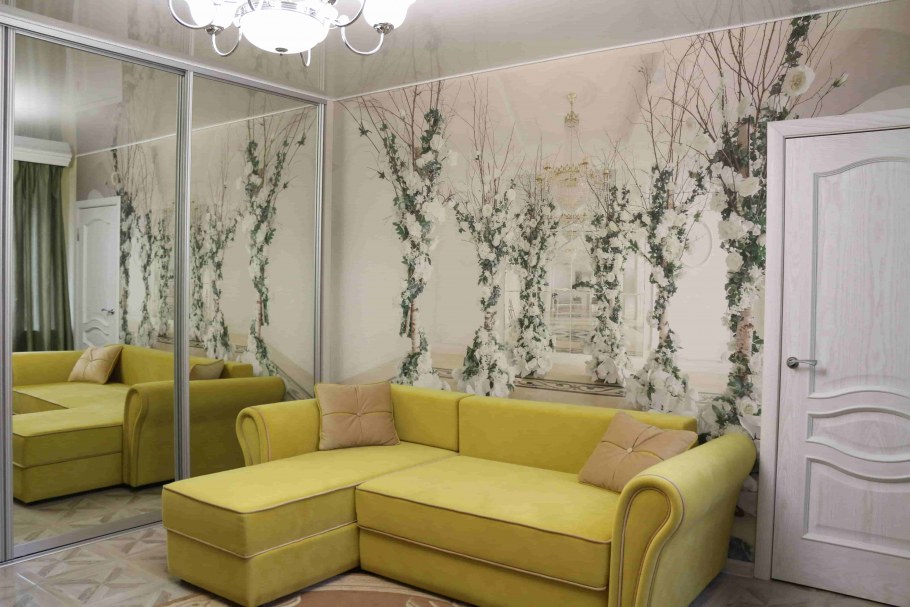 Обои для зала увеличивающие пространство