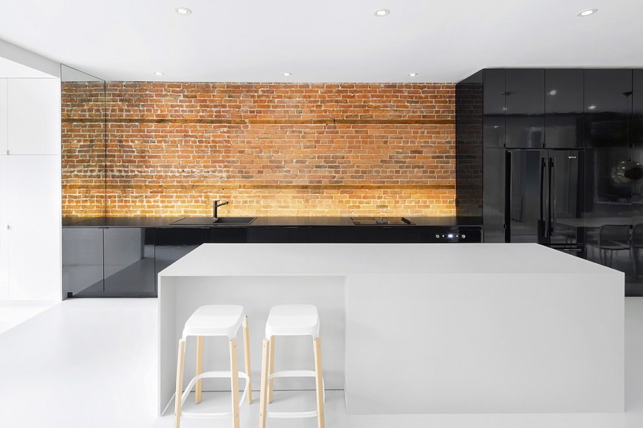 Кирпич в интерьере Минимализм