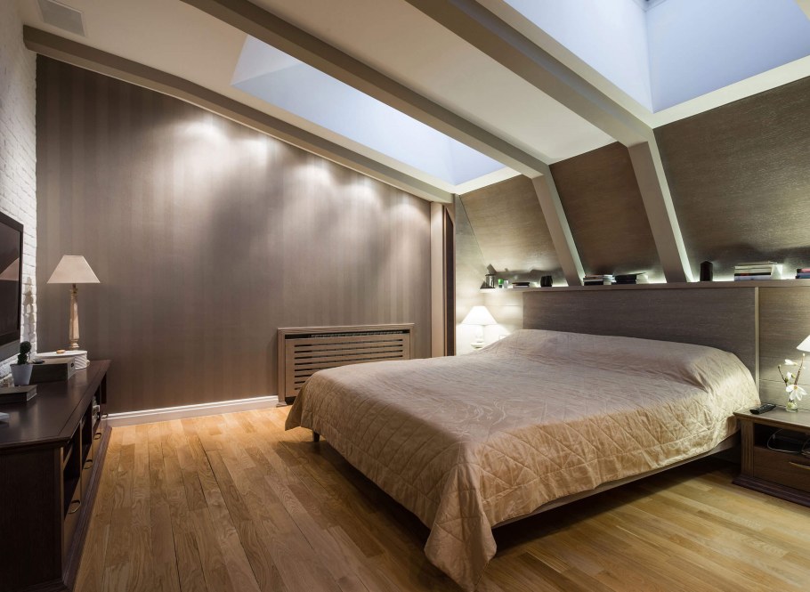 Спальня на мансарде