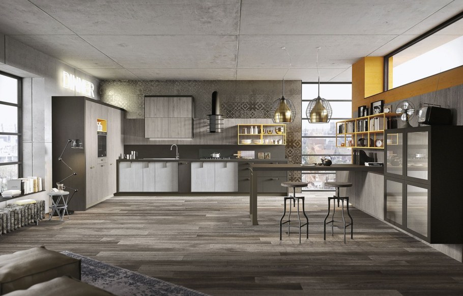 Кухня в урбанистическом стиле