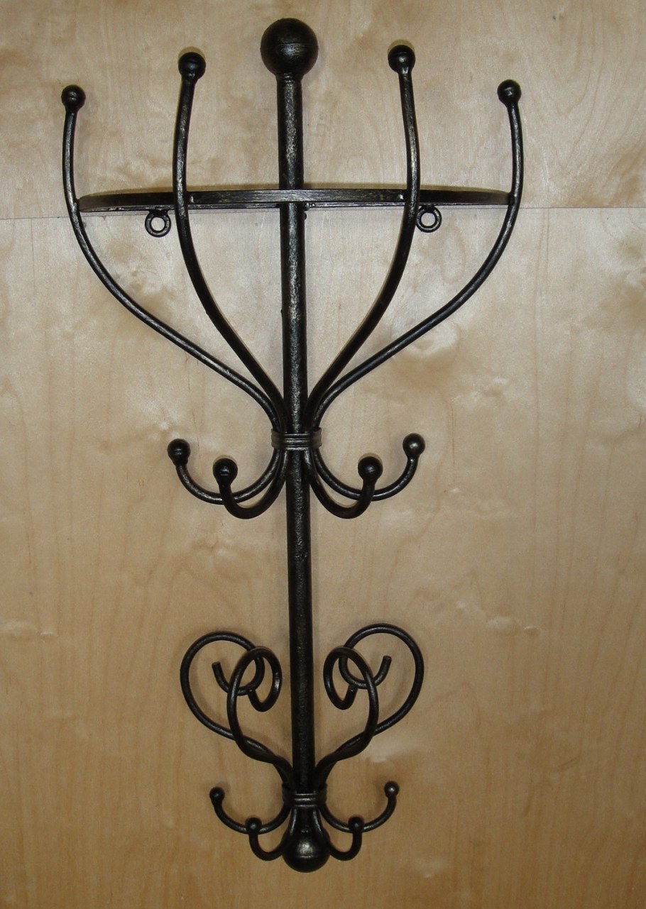 Кованая вешалка напольная