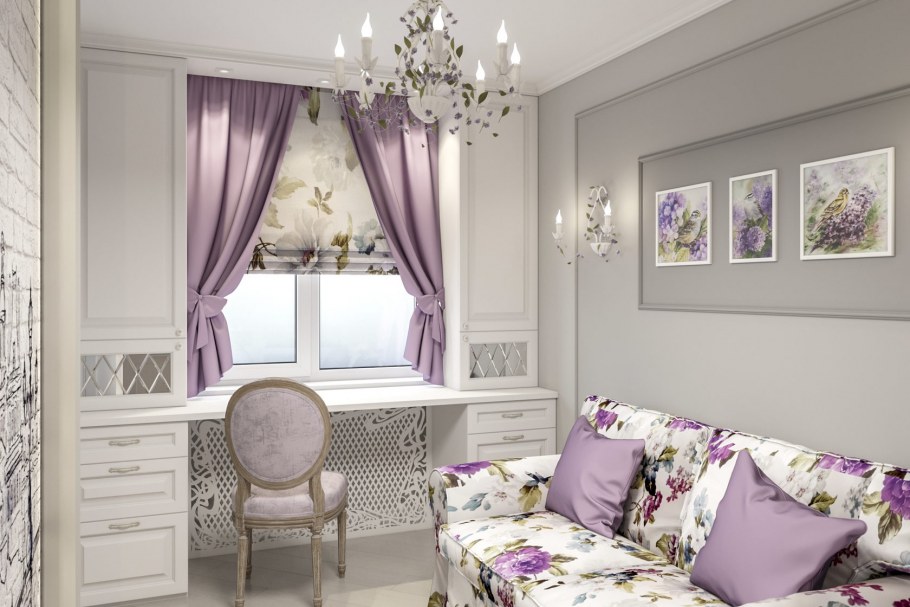 Самые гламурные закрытые лоджии интерьер