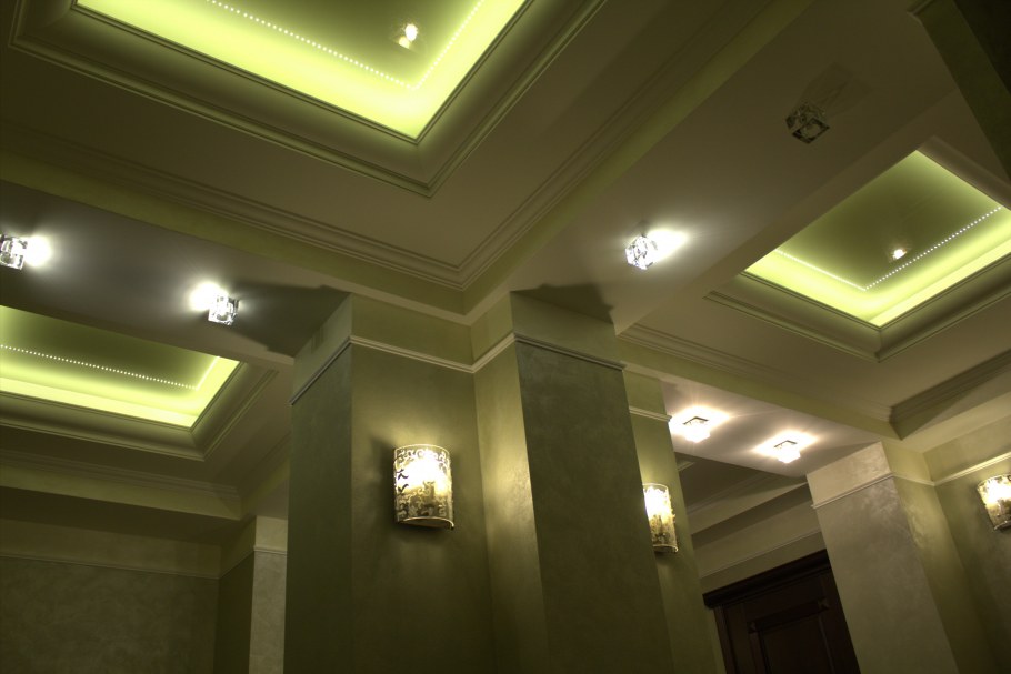 Кессоновые потолки классика
