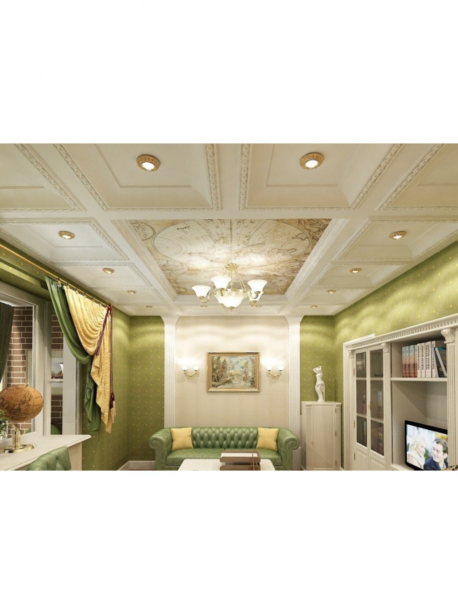 Кессонный потолок дворец Ольденбургских