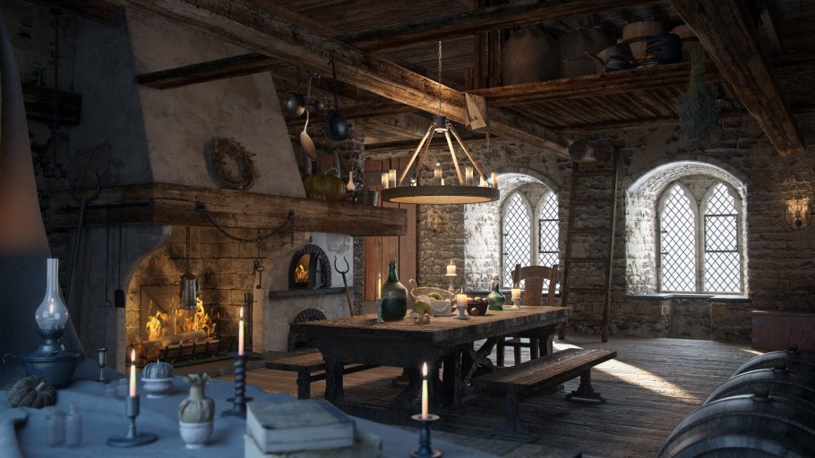 Интерьер рыцарского замка