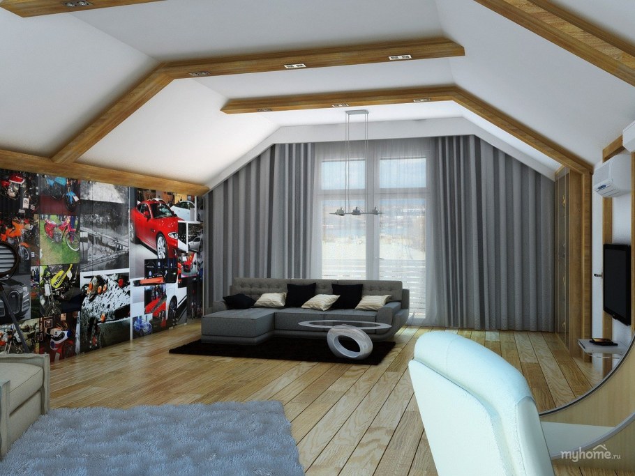 Мансарда для подростка мальчика