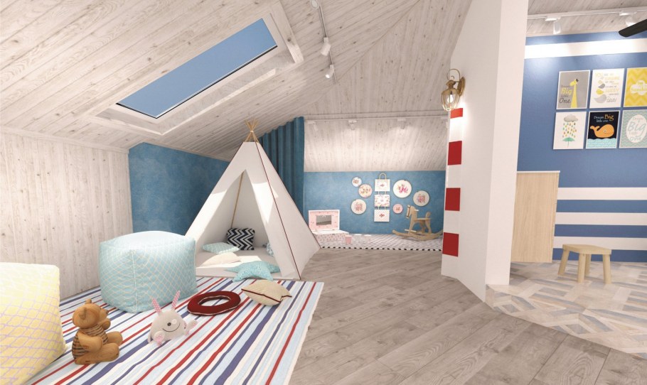 Мансарда в морском стиле