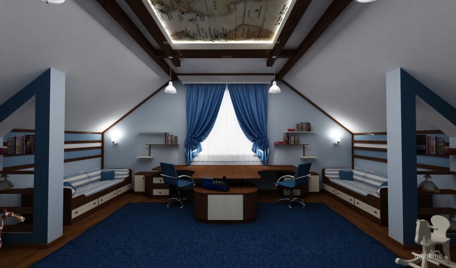 Мансарда для подростка мальчика