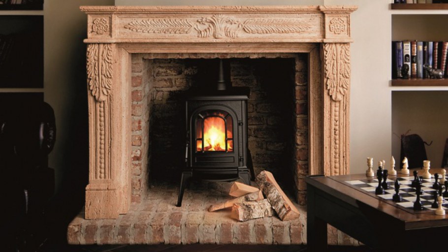 Печь Vermont castings в интерьере