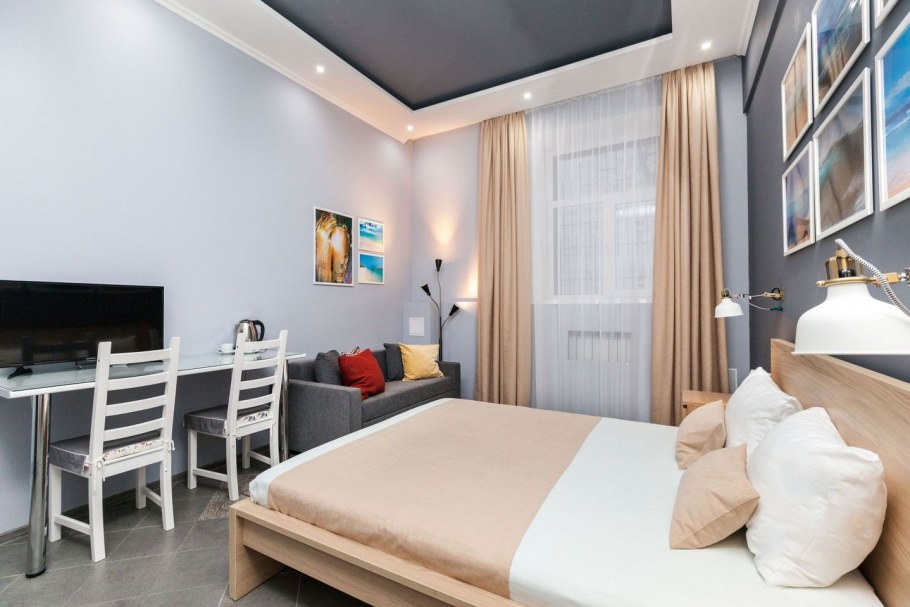 Интерьер квартиры брусника однокомнатная