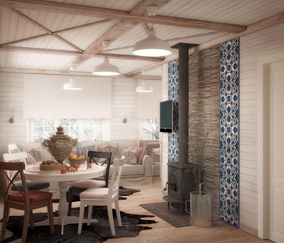 Отделка стен в скандинавском стиле