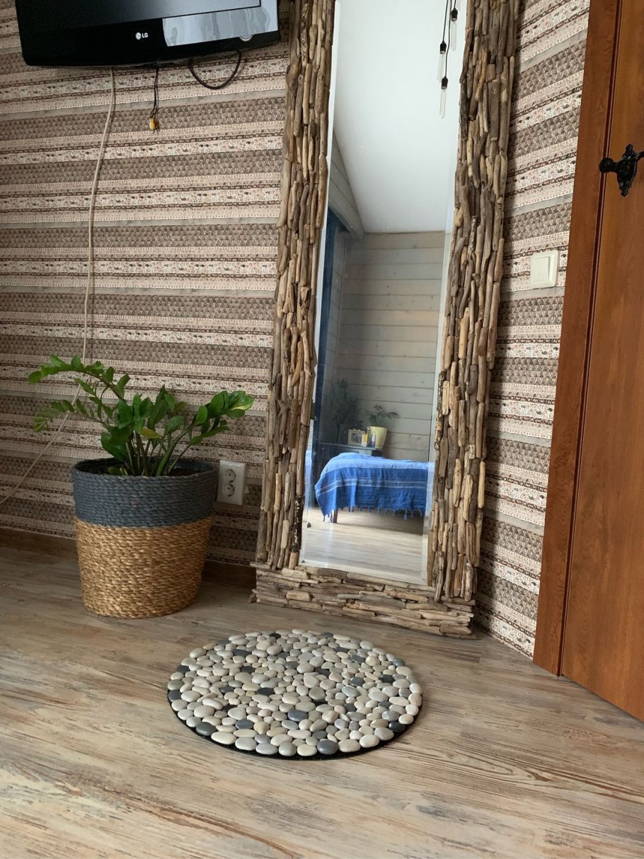 Декор из гальки в интерьере