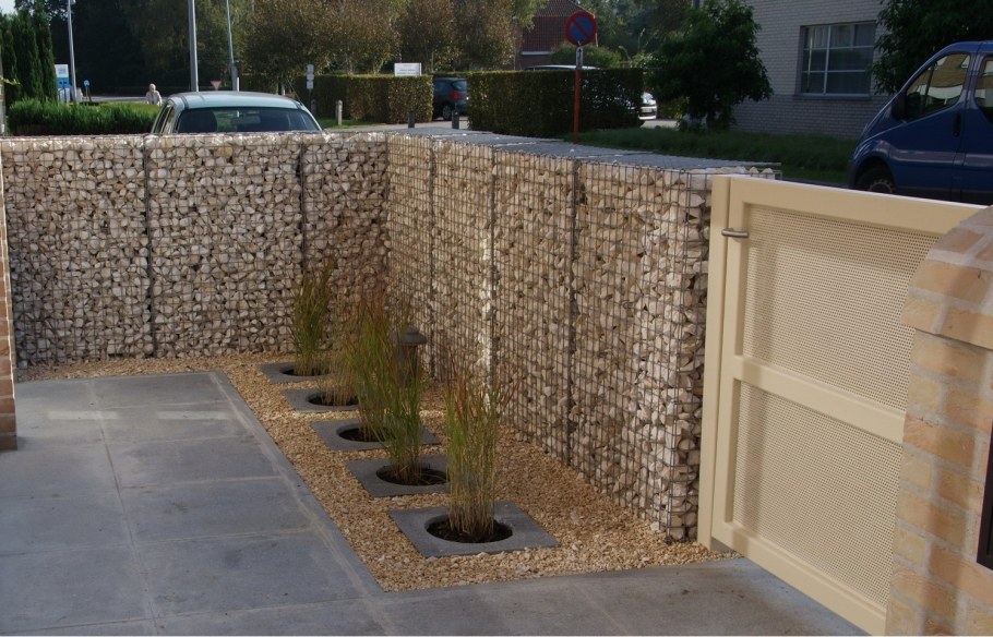 Насыпные заборы габионы и Пергоны