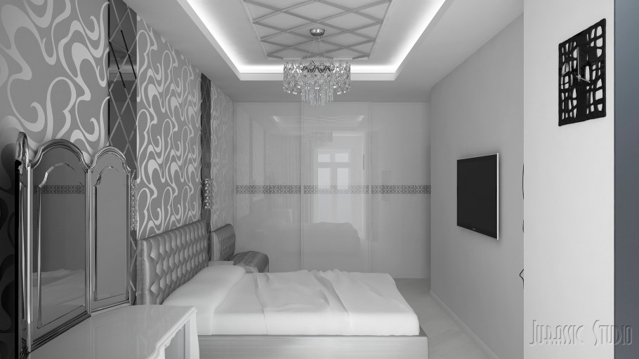 Интерьер узкой комнаты