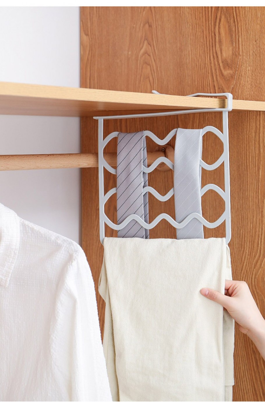 Разделитель вещей на полках шкафа «Wave», белый, 27,4 x 2,3 x 25 см