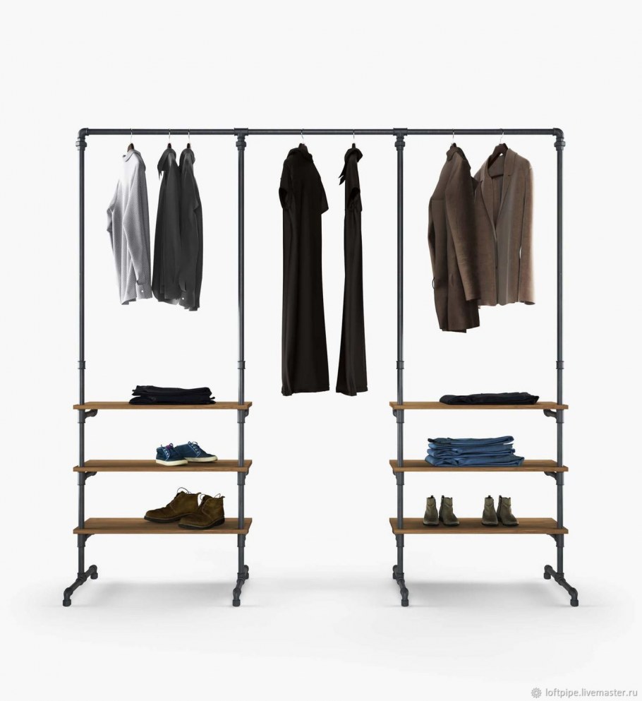 Рейл вешалка лофт