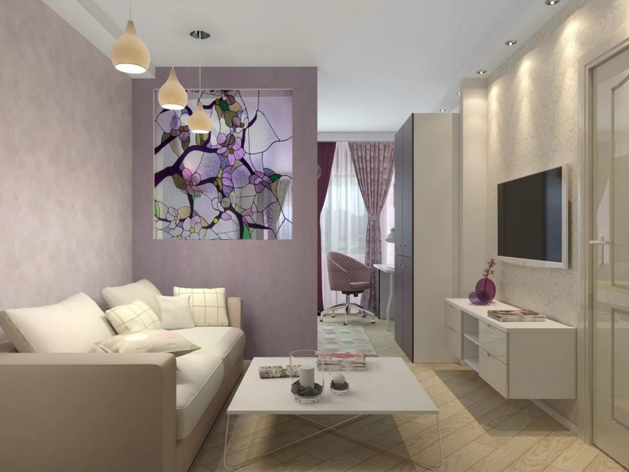 Зонирование гостиной