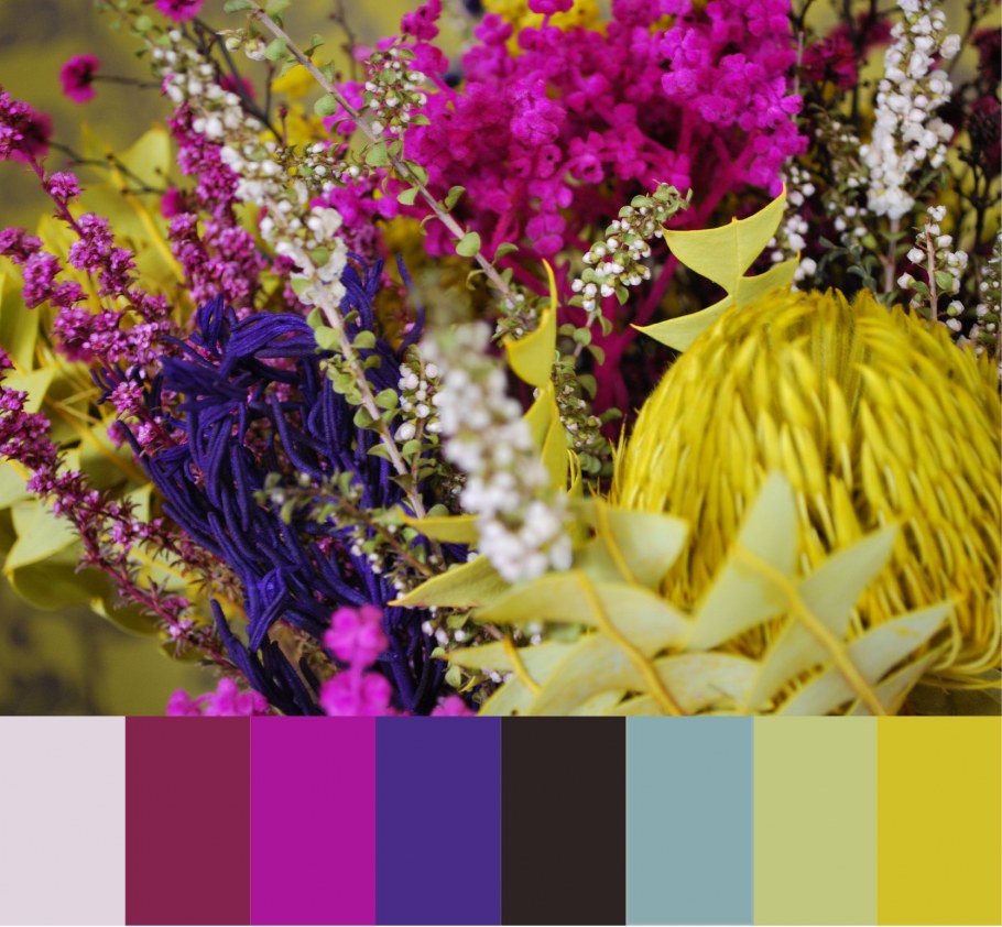 Яркие сочетающиеся цвета