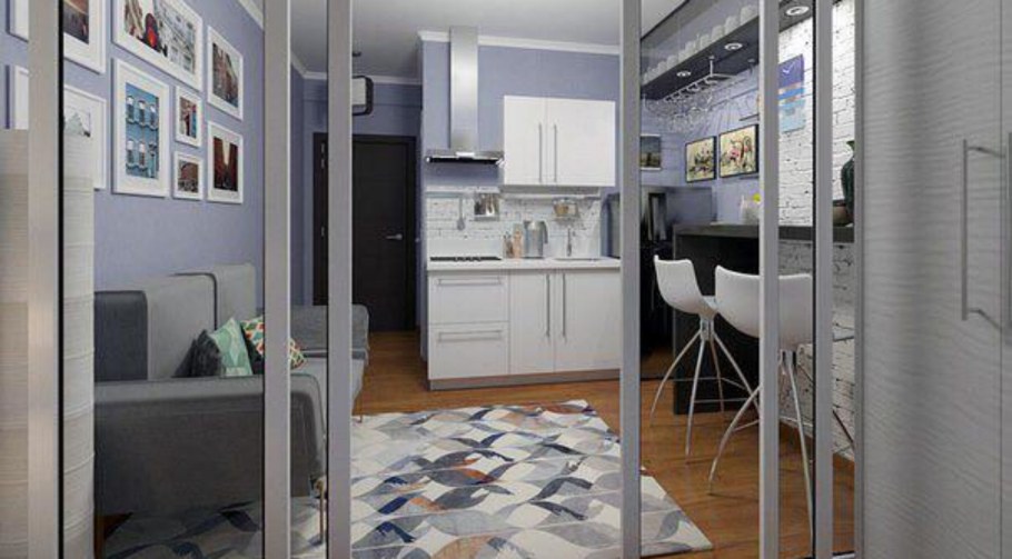 Стеклянные перегородки в скандинавском стиле