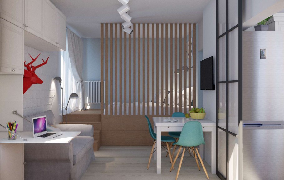 Однокомнатная квартира в стиле лофт