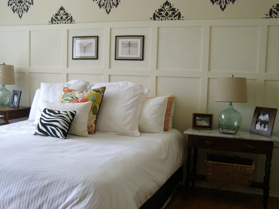 Спальни в терракотовом цвете изголовье кровати