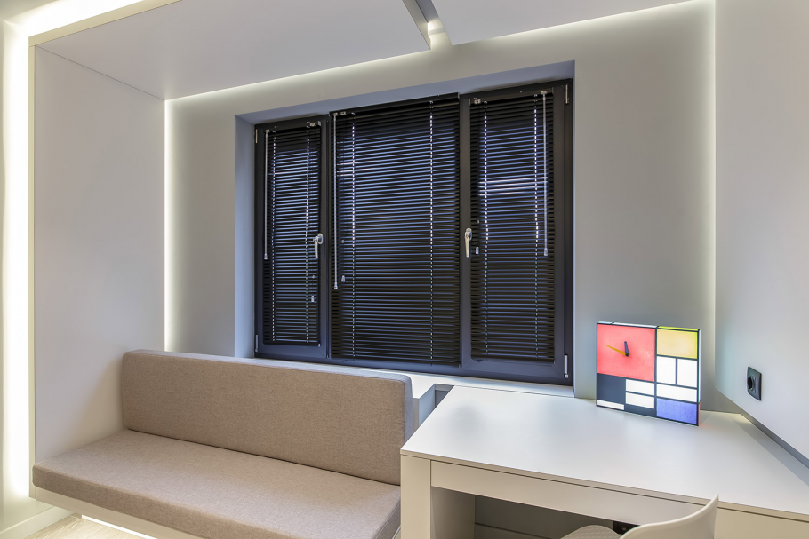 Алюминиевые жалюзи в интерьере