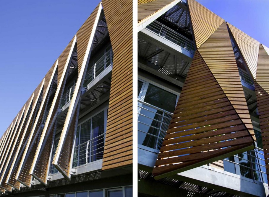 Современные фасады зданий ламели