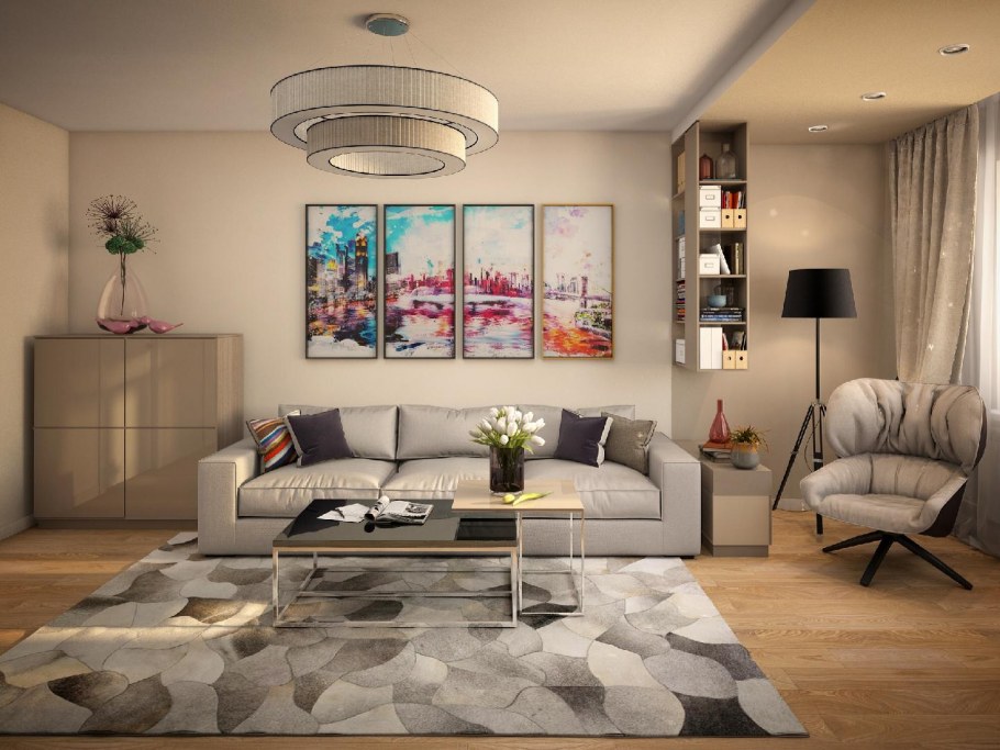 Зона отдыха в гостиной