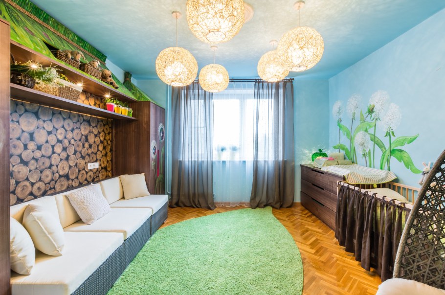Зонирование детской комнаты
