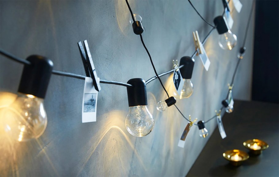 СТРОЛА гирлянда, 40 светодиодов, с батарейным питанием, мини звезда