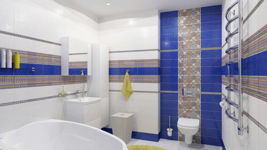 Панель ПВХ unique капли росы синий (0,25м*2,7м*8мм)