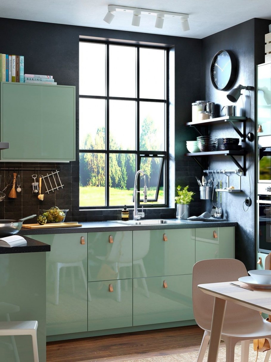 Кухня икеа Будбин серая