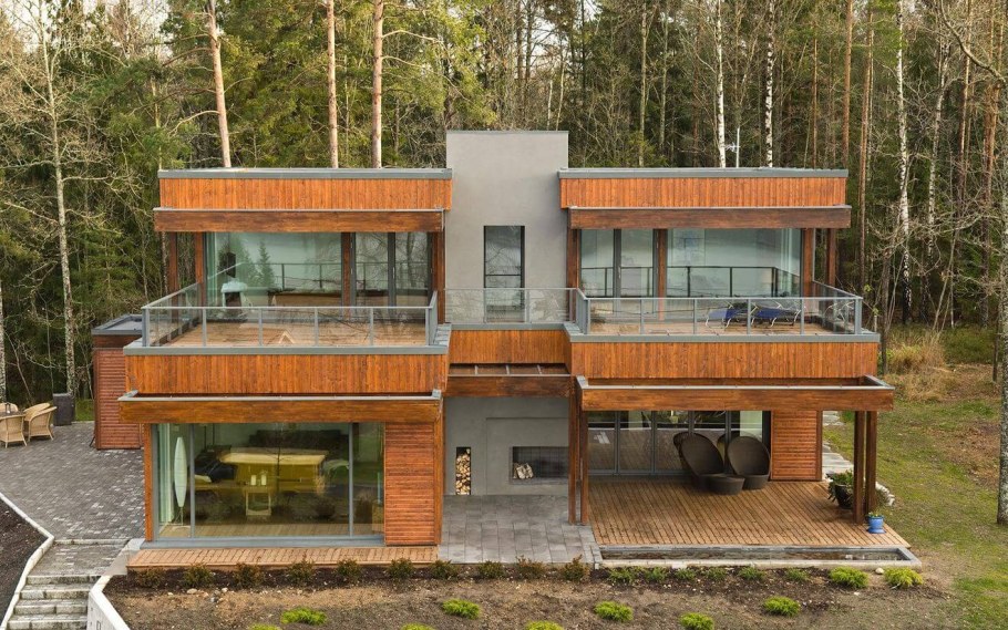 Мини дом с эксплуатируемой кровлей