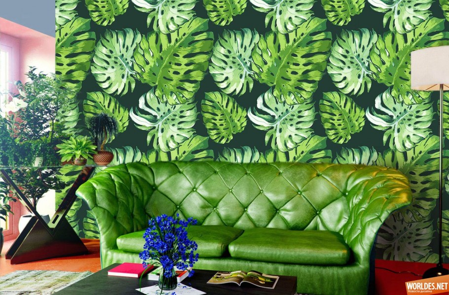 Гостиная в стиле джунгли